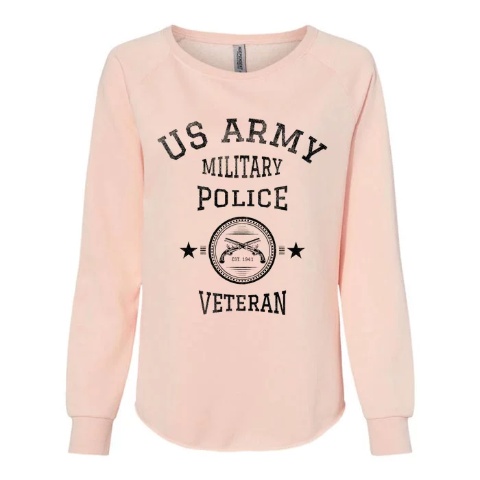 U.S A.R.M.Y Military Police Veteran Retired Police Officer Womens California Wash Sweatshirt