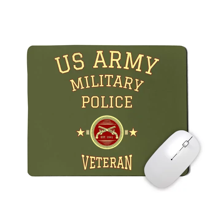 US Army Military Police Veteran Retired Police Officer Mousepad