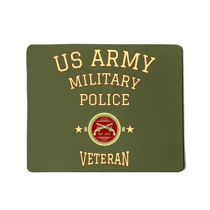 US Army Military Police Veteran Retired Police Officer Mousepad