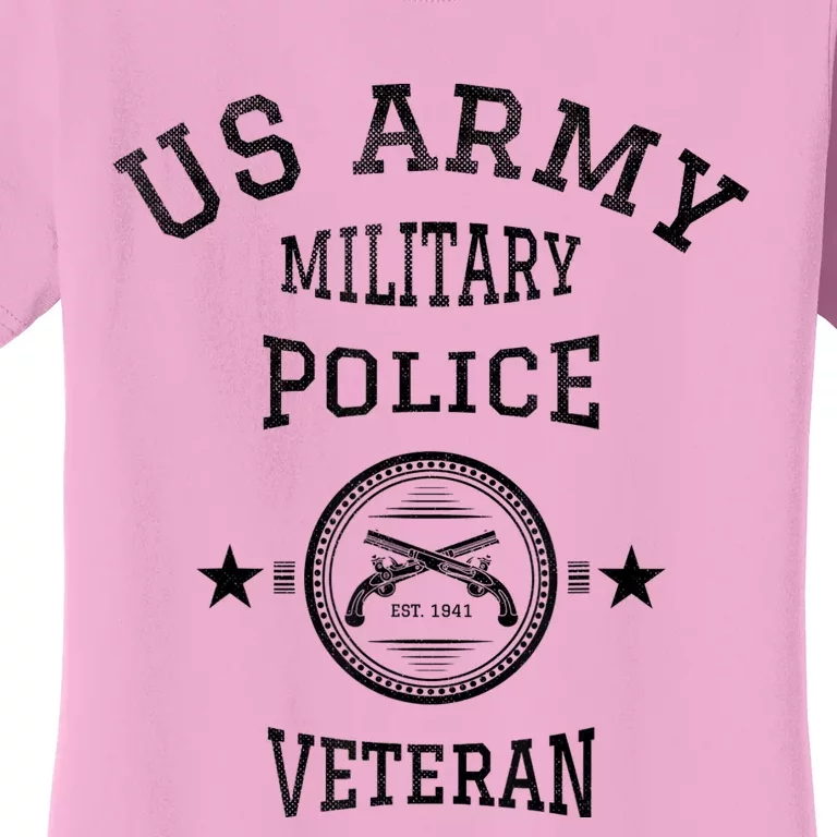 US Army Military Police Veteran Retired Police Officer Women's T-Shirt