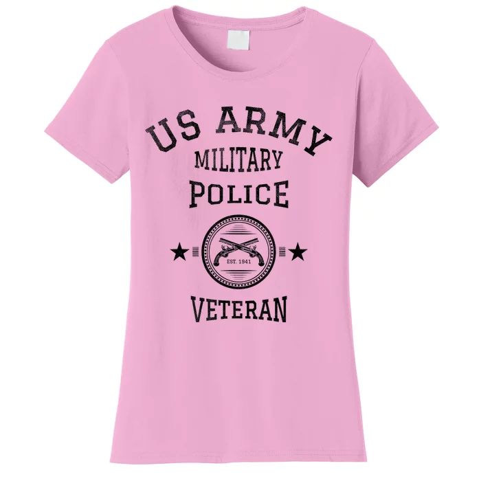 US Army Military Police Veteran Retired Police Officer Women's T-Shirt