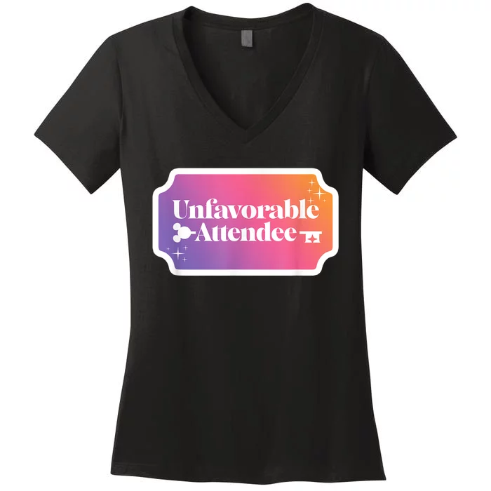 Unfavorable Attendance Mix Women's V-Neck T-Shirt