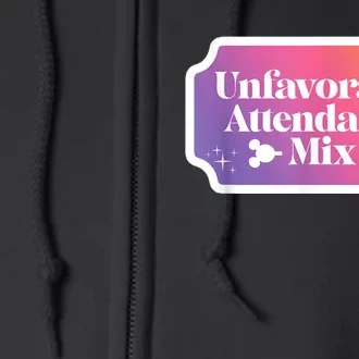 Unfavorable Attendance Mix Full Zip Hoodie