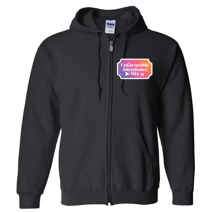 Unfavorable Attendance Mix Full Zip Hoodie