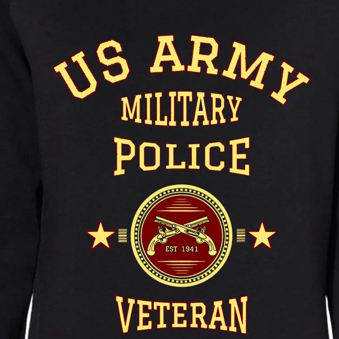 US Army Military Police Veteran Police Officer Retirement Womens California Wash Sweatshirt