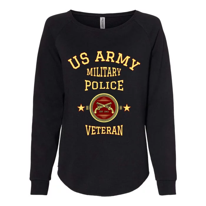 US Army Military Police Veteran Police Officer Retirement Womens California Wash Sweatshirt