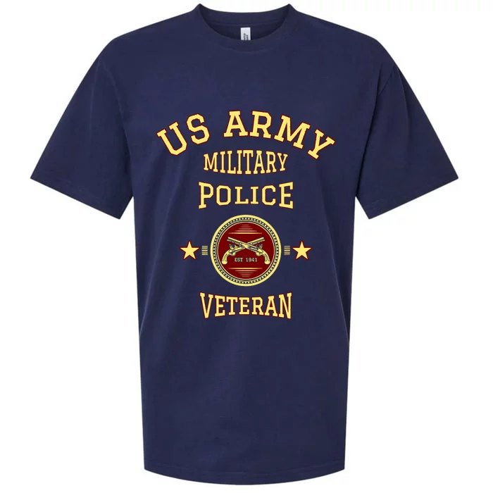 US Army Military Police Veteran Police Officer Retirement Sueded Cloud Jersey T-Shirt