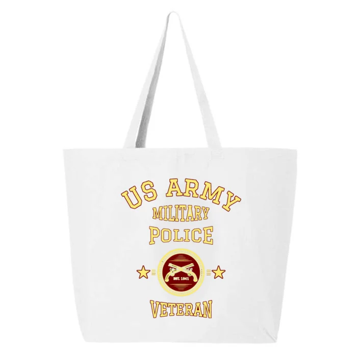 US Army Military Police Veteran Police Officer Retirement 25L Jumbo Tote