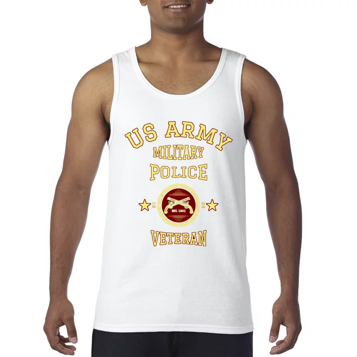 US Army Military Police Veteran Police Officer Retirement Tank Top