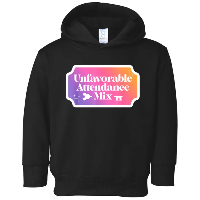 Unfavorable Attendance Mix Toddler Hoodie