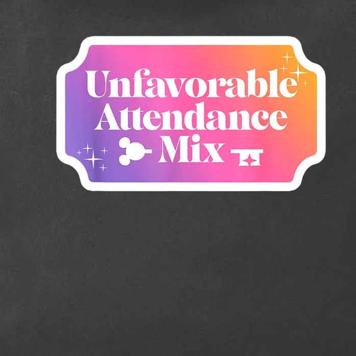 Unfavorable Attendance Mix Zip Tote Bag