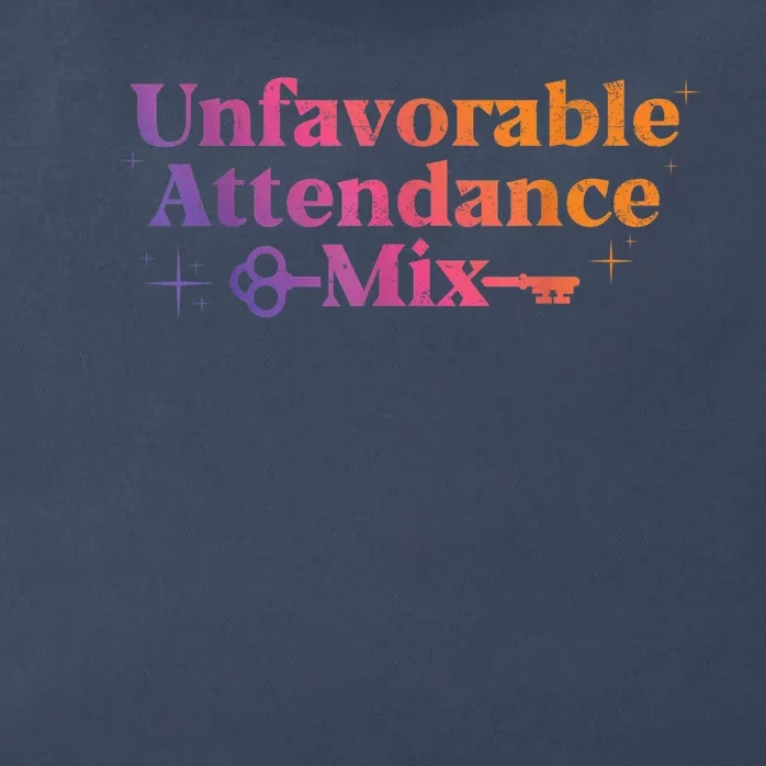 Unfavorable Attendance Mix Zip Tote Bag