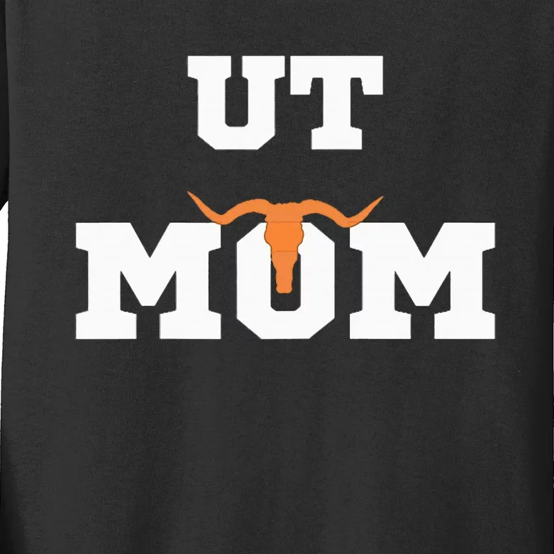 Ut Austin Mom Kids Long Sleeve Shirt