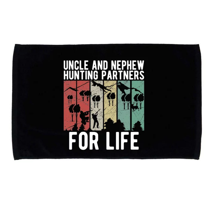 Uncle And Nephew Hunting Partners Hunting Buddies Meaningful Gift Microfiber Hand Towel