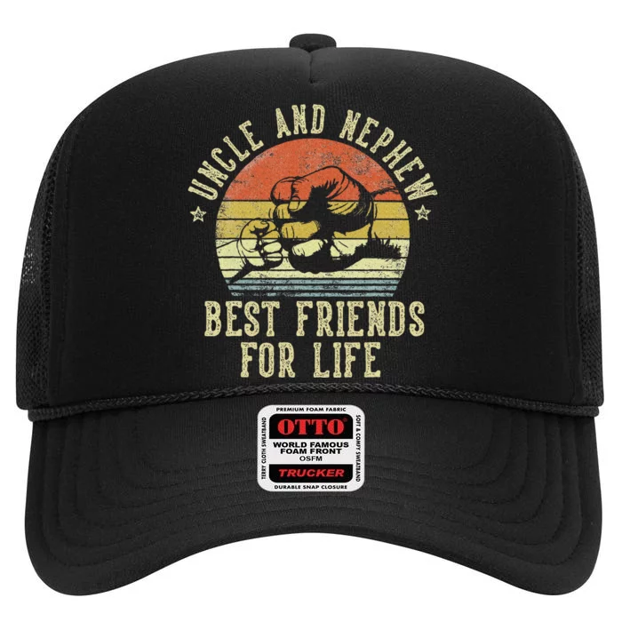 Uncle And Nephew Best Friends For Life High Crown Mesh Trucker Hat