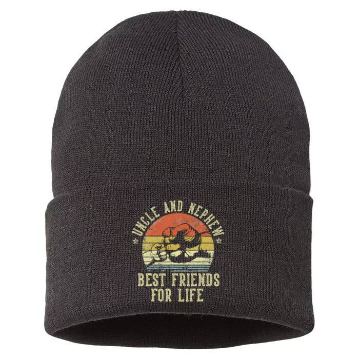 Uncle And Nephew Best Friends For Life Sustainable Knit Beanie