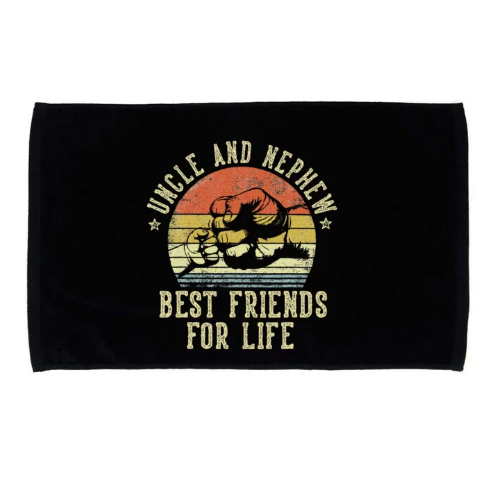 Uncle And Nephew Best Friends For Life Microfiber Hand Towel