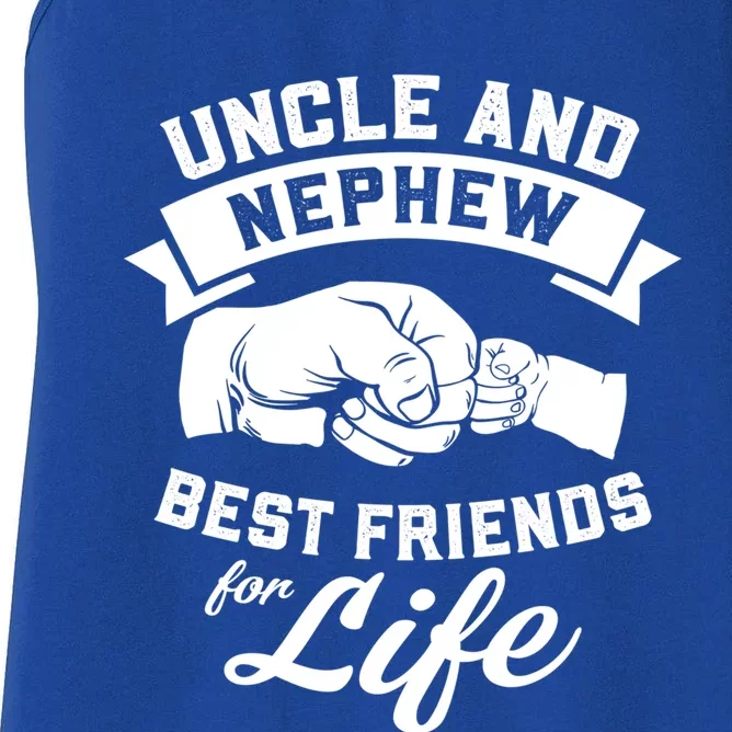 Uncle And Nephew Best Friends For Life Gift Women's Racerback Tank