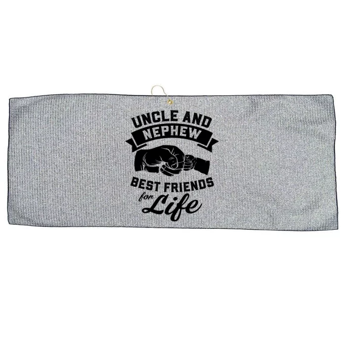 Uncle And Nephew Best Friends For Life Gift Large Microfiber Waffle Golf Towel