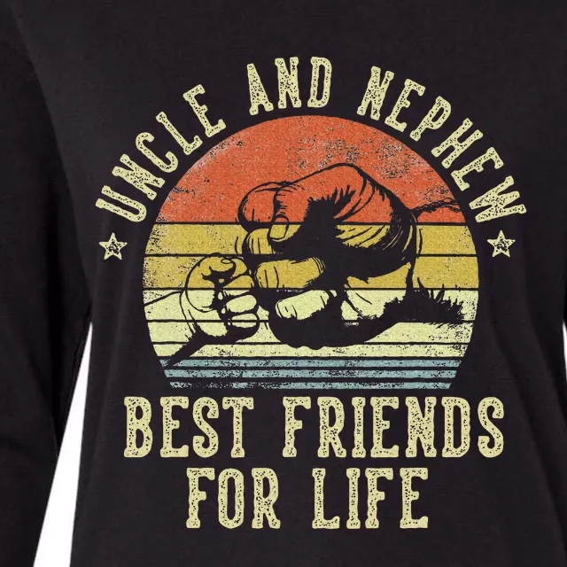 Uncle And Nephew Best Friends For Life Womens Cotton Relaxed Long Sleeve T-Shirt