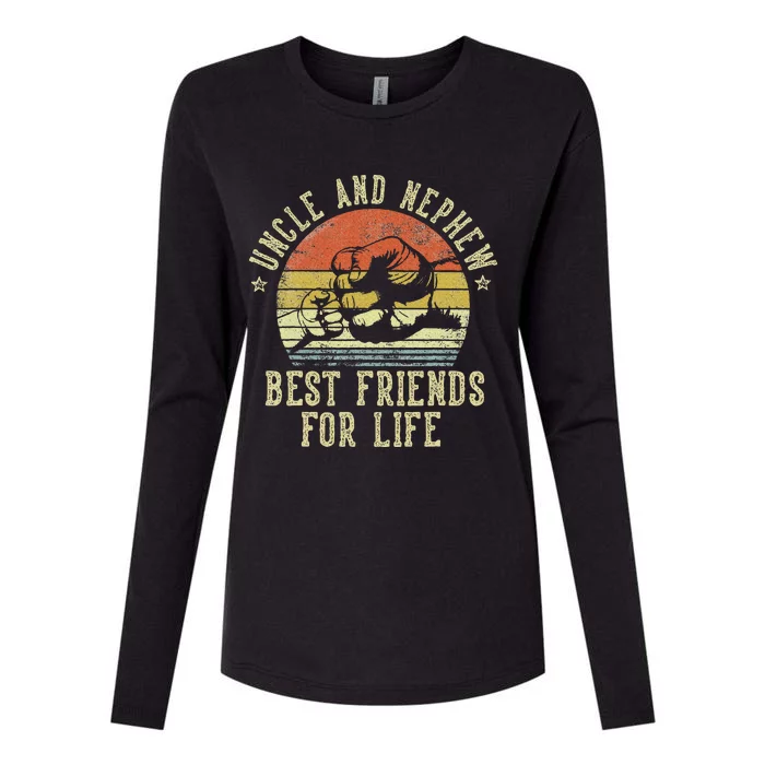 Uncle And Nephew Best Friends For Life Womens Cotton Relaxed Long Sleeve T-Shirt