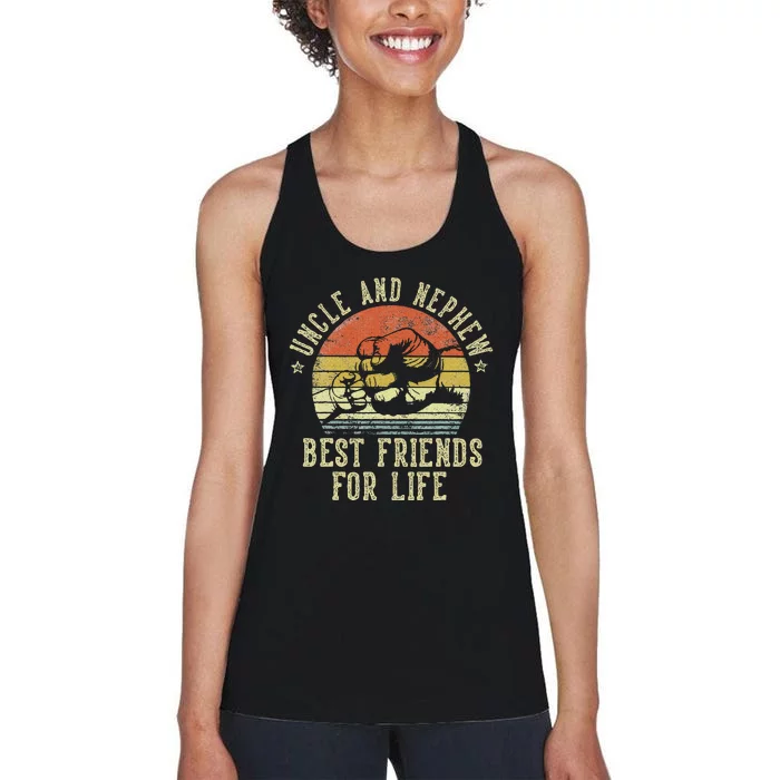 Uncle And Nephew Best Friends For Life Women's Racerback Tank