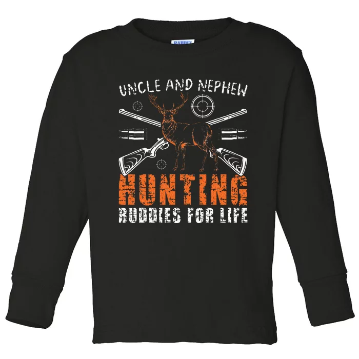 Uncle And Nephew Hunting Buddies Uncle And Nephew Toddler Long Sleeve Shirt