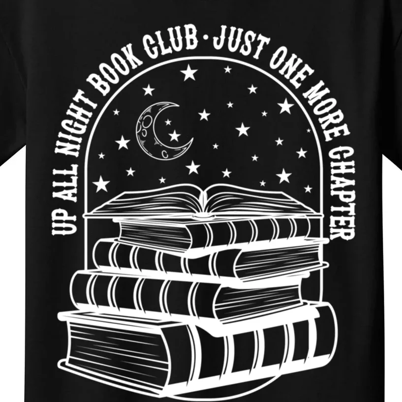 Up All Night Book Club Just One More Chapter Kids T-Shirt