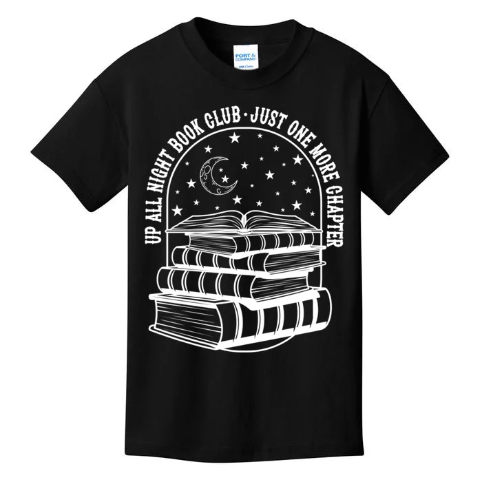 Up All Night Book Club Just One More Chapter Kids T-Shirt