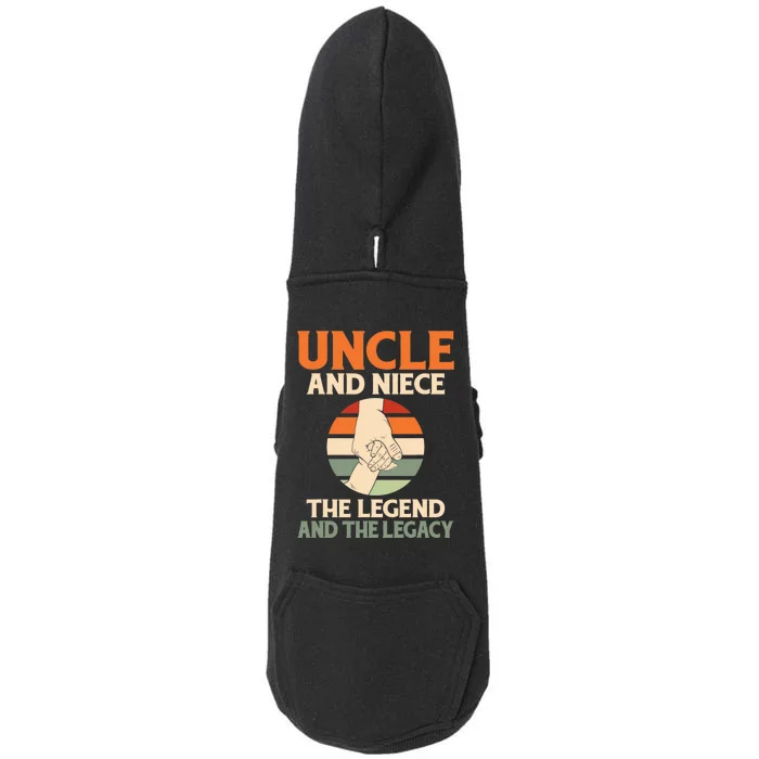 Uncle And Niece The Legend And The Legacy Family Uncle Doggie 3-End Fleece Hoodie