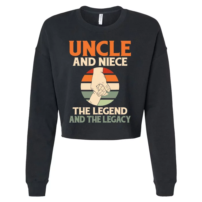 Uncle And Niece The Legend And The Legacy Family Uncle Cropped Pullover Crew