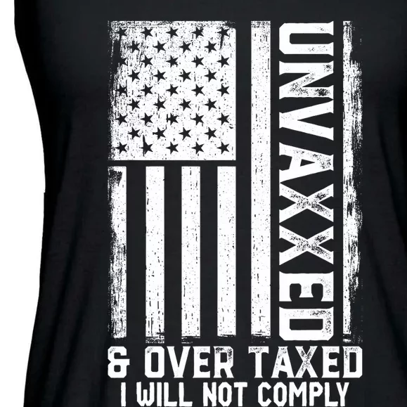 Unvaxxed And Overtaxed Ladies Essential Flowy Tank