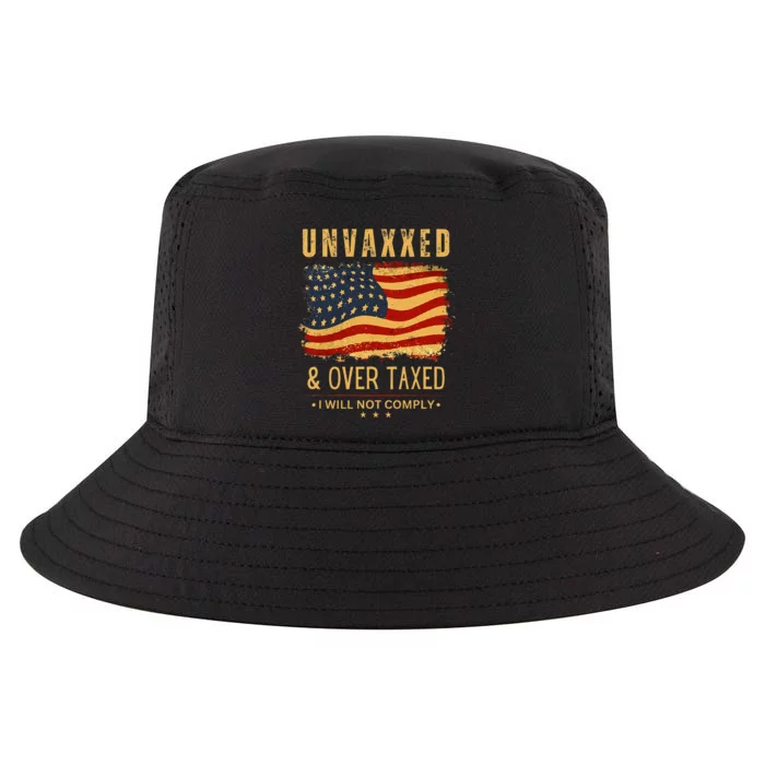 Unvaxxed And Overtaxed Cool Comfort Performance Bucket Hat