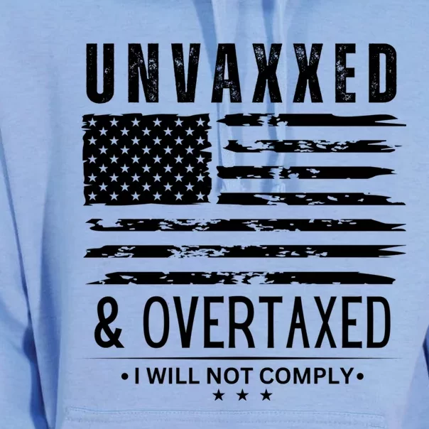 Unvaxxed And Overtaxed Unisex Surf Hoodie