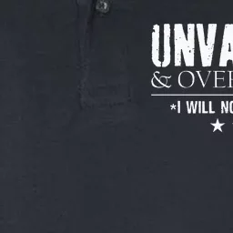 Unvaxxed And Overtaxed I Will Not Comply Softstyle Adult Sport Polo