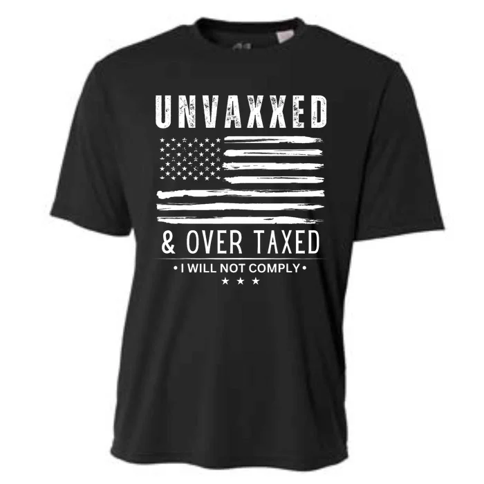 Unvaxxed And Overtaxed Cooling Performance Crew T-Shirt