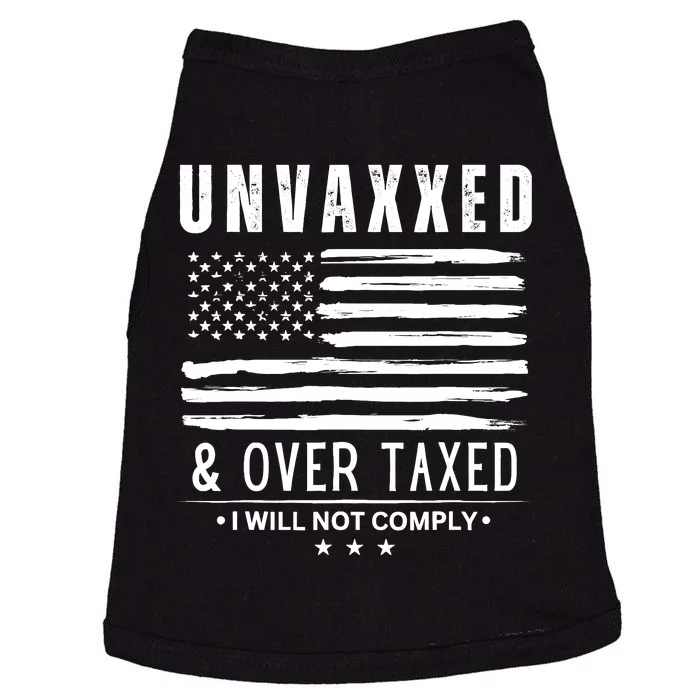 Unvaxxed And Overtaxed Doggie Tank