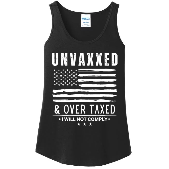 Unvaxxed And Overtaxed Ladies Essential Tank