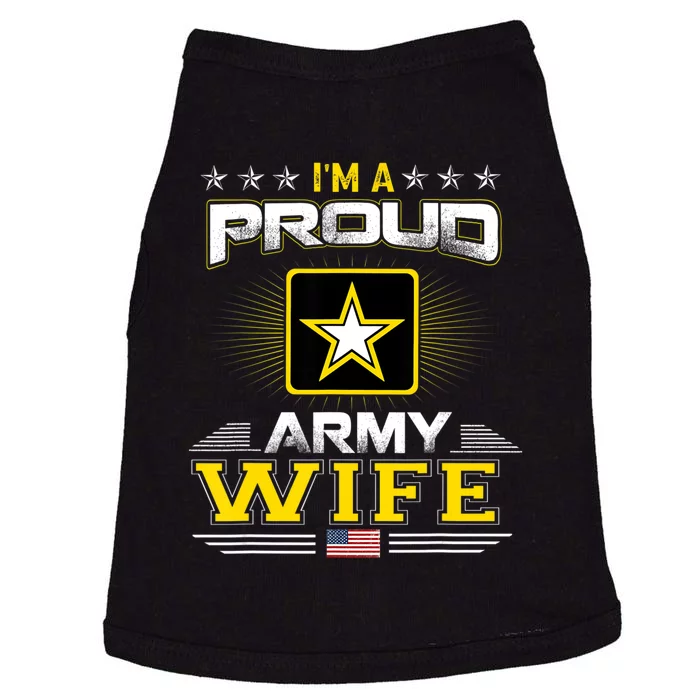 U.S. Army Proud Us Army Wife Military Veteran Pride Doggie Tank