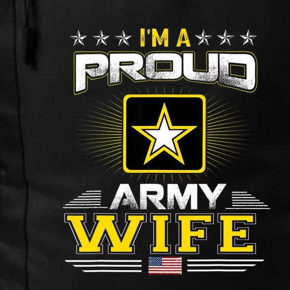 U.S. Army Proud Us Army Wife Military Veteran Pride Daily Commute Backpack