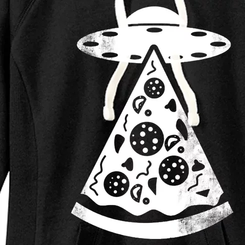 UFO Alien Pizza Women's Fleece Hoodie