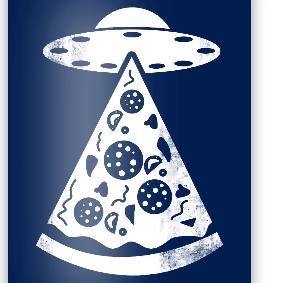 UFO Alien Pizza Poster