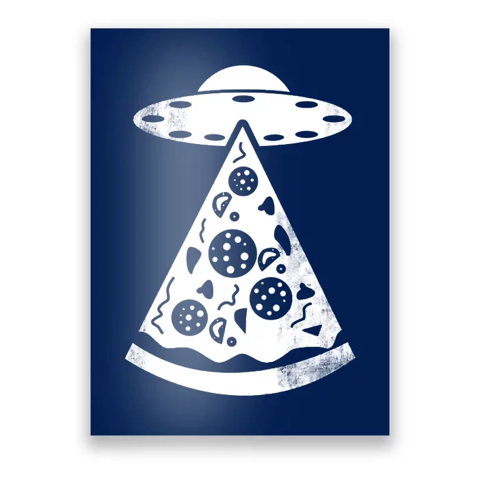 UFO Alien Pizza Poster