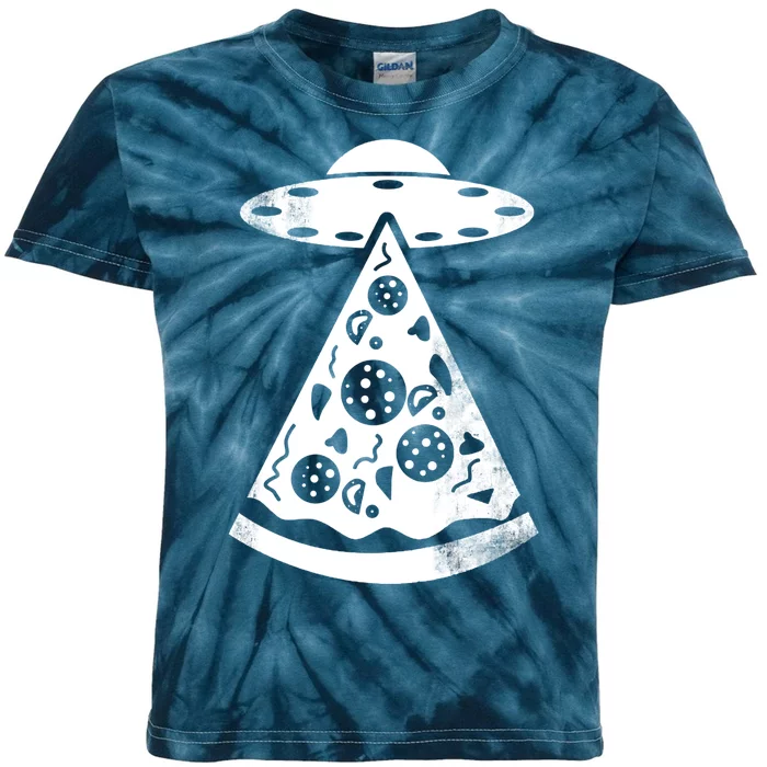 UFO Alien Pizza Kids Tie-Dye T-Shirt