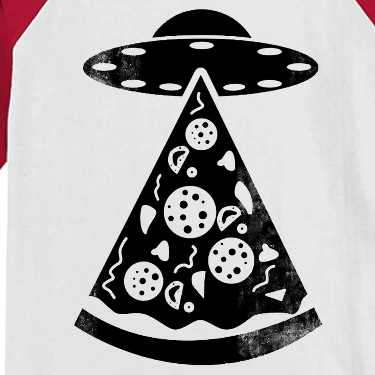 UFO Alien Pizza Kids Colorblock Raglan Jersey