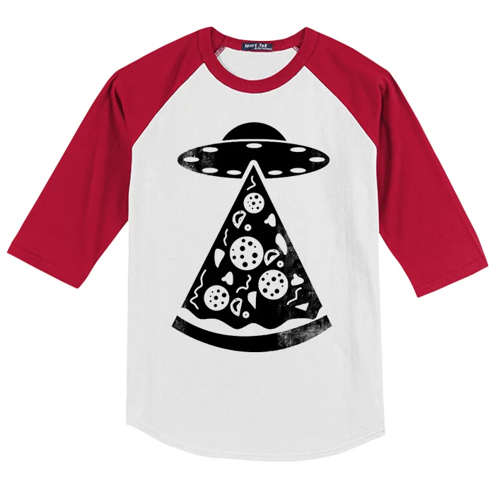 UFO Alien Pizza Kids Colorblock Raglan Jersey