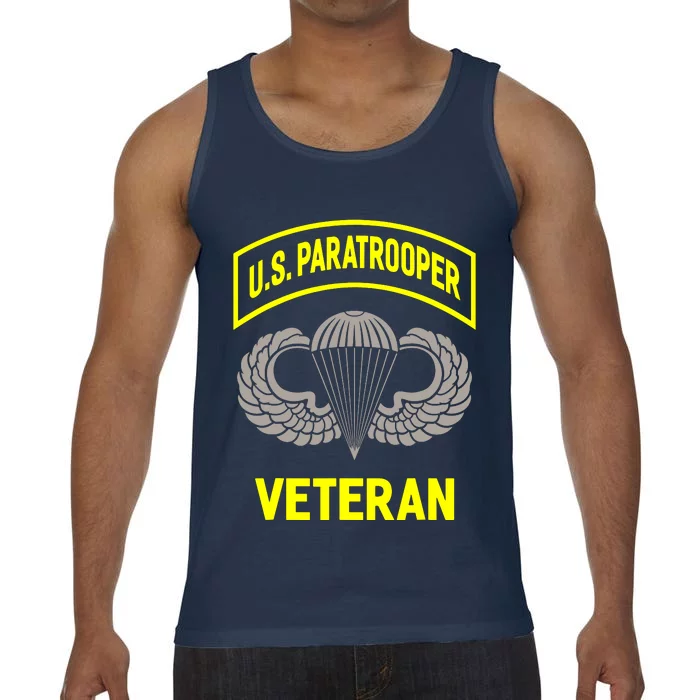 U.S Airborne Paratroopers Veteran Vintage Comfort Colors® Tank Top