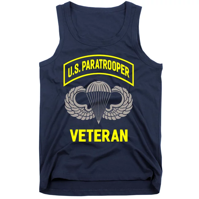 U.S Airborne Paratroopers Veteran Vintage Tank Top