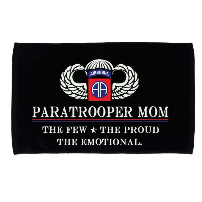 Us Airborne Paratrooper Mom Veteran Veterans Day Tank Top Microfiber Hand Towel