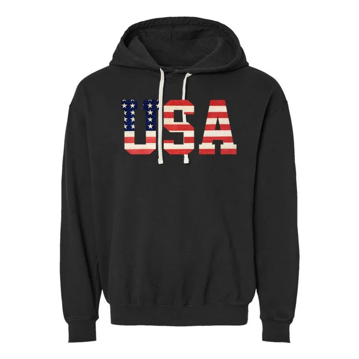 Usa American Pride Festive Garment-Dyed Fleece Hoodie